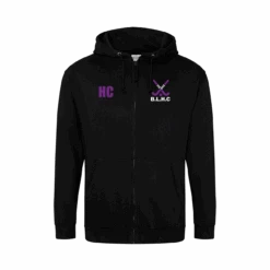 BLHC Black Unisex Zipped Hoodie