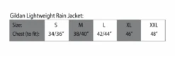 BLHC Black Unisex Lightweight Jacket -Hockeycentre GH112GildanJacketSizingChart 3b65c29a 31f4 4329 a9e6 d1da84a345f9