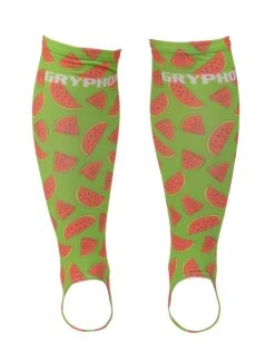 Gryphon Inner Socks Jr. -Hockeycentre GREEN WATERMELON INNER SOCK FRONT