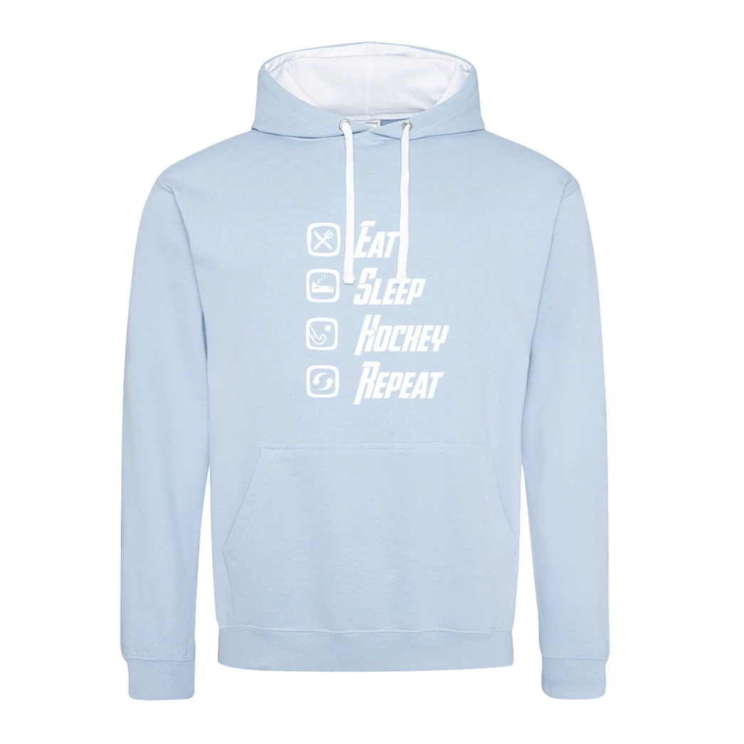 Eat, Sleep, Hockey, Repeat SKY Hoody 3 Eat, Sleep, Hockey, Repeat SKY Hoody